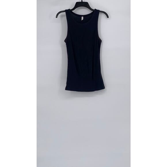 SAMSOE SAMSOE Women's Sky Captain Blue Ribbed Crewneck Alexo Tank Top SZ S - Picture 1 of 11